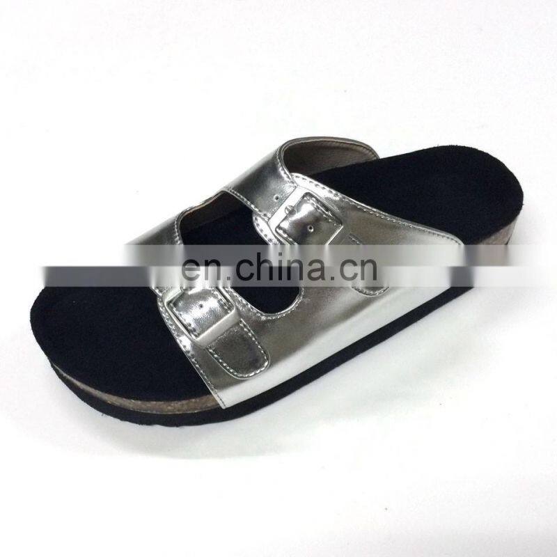 Wholesale birken cork sandal leather stock slippers mens oxford slipper