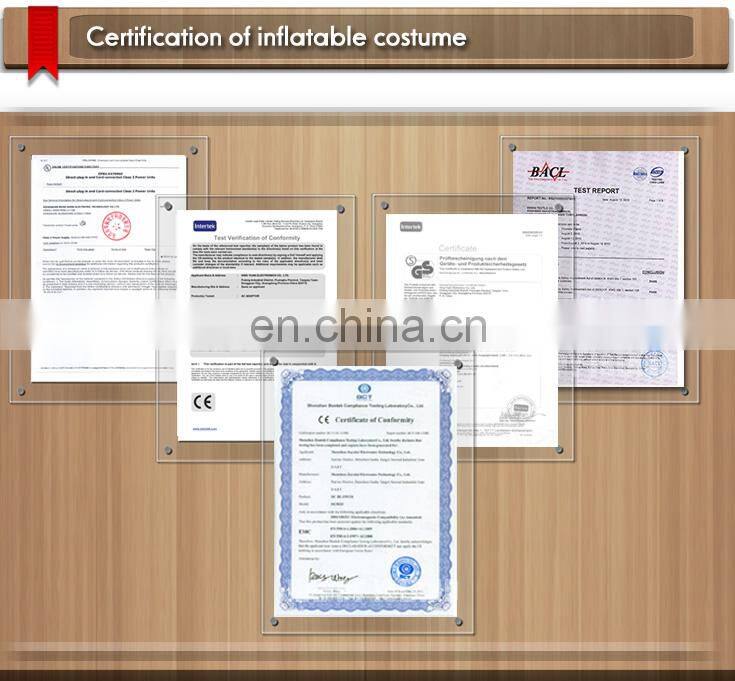 Hot sale!!!HI CE Best Quality inflatable halloween costume for adult,inflatable dinosaur costume for outdoor activity