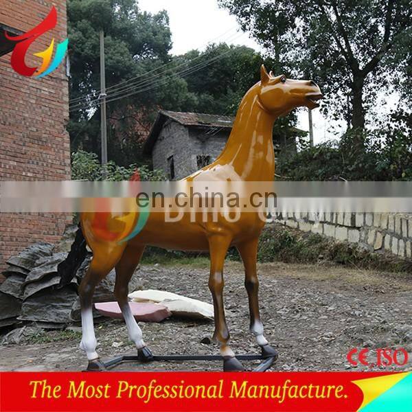 Playground equipment Life size sculpture fiberglass horse statue