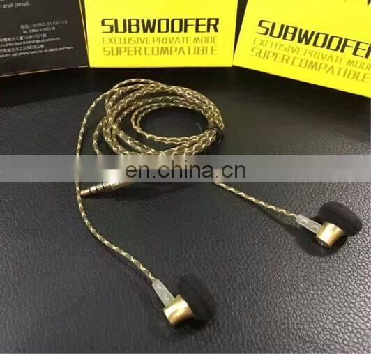 Professional In-Ear custom printed earphones with mic for iphone