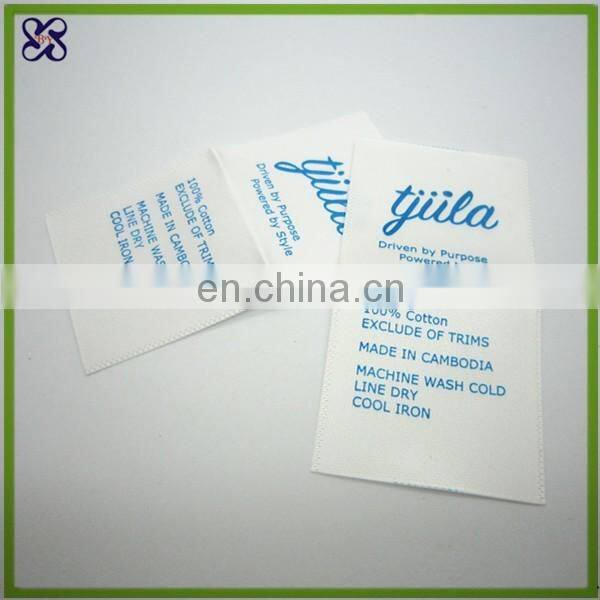 soft care label for your product / wash label for leather bags and jeans/satin label