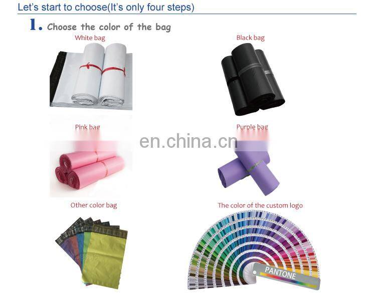 custom cheap purple plastic shipping envelopes bags for clothing