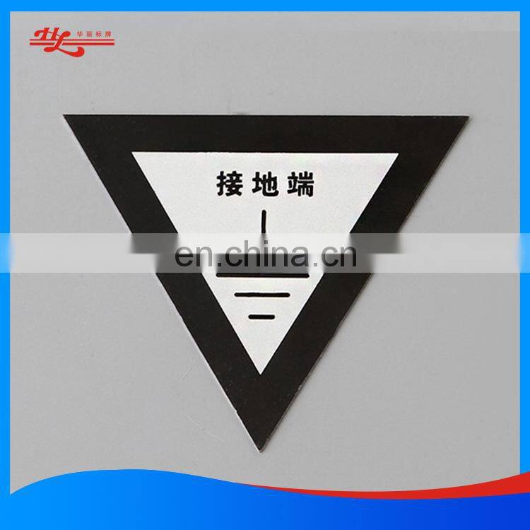 Customized diamond cut printing anodized aluminum nameplate