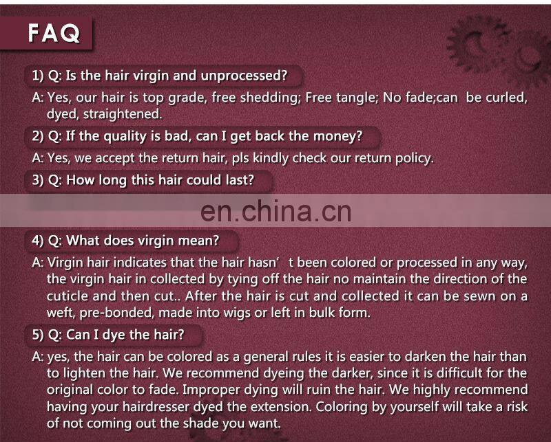 grade 6A virgin human loose wave hair extensions dyeable human virgin remy hair extension