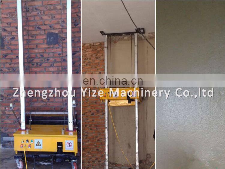 Automatic plastering machine for wall