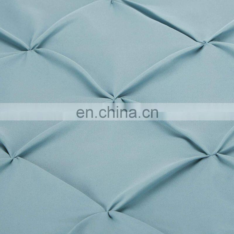 New Fashion Blue bed sheet bedding set 100% polyester for living room