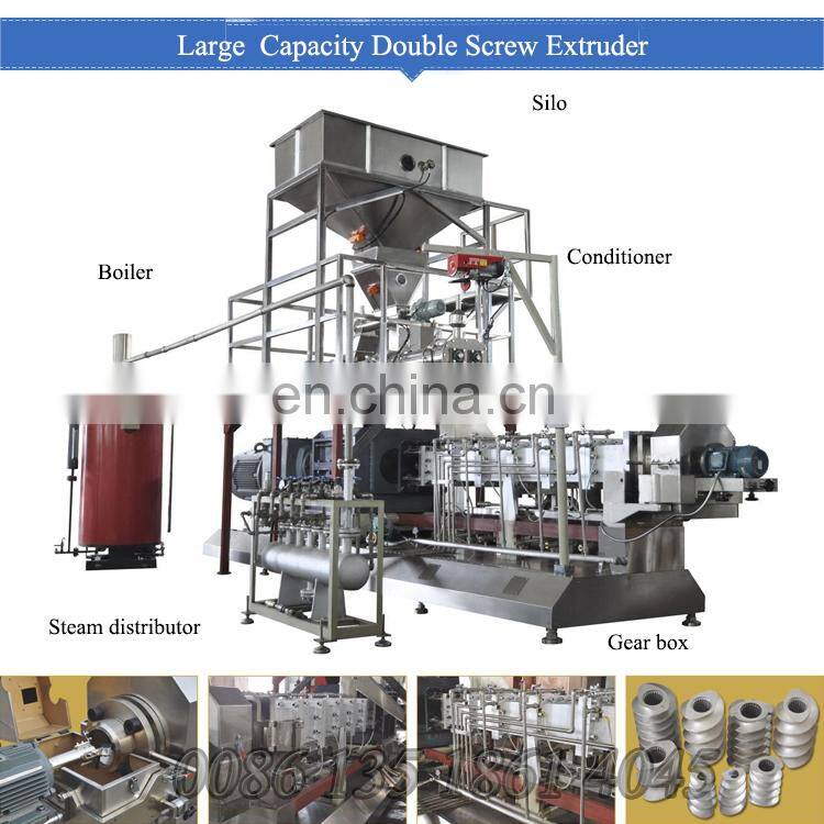 China Supplier Jinan Shandong Dog Cat Fish Twin Screw Extruders Machinery Dog Food Pellet Making Machine Equipment