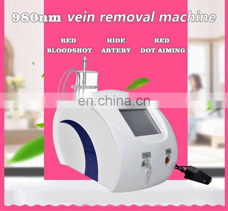 High Performance 980 Diode Laser Vascular Removal Spider Vein Medical Use No Pain with CE