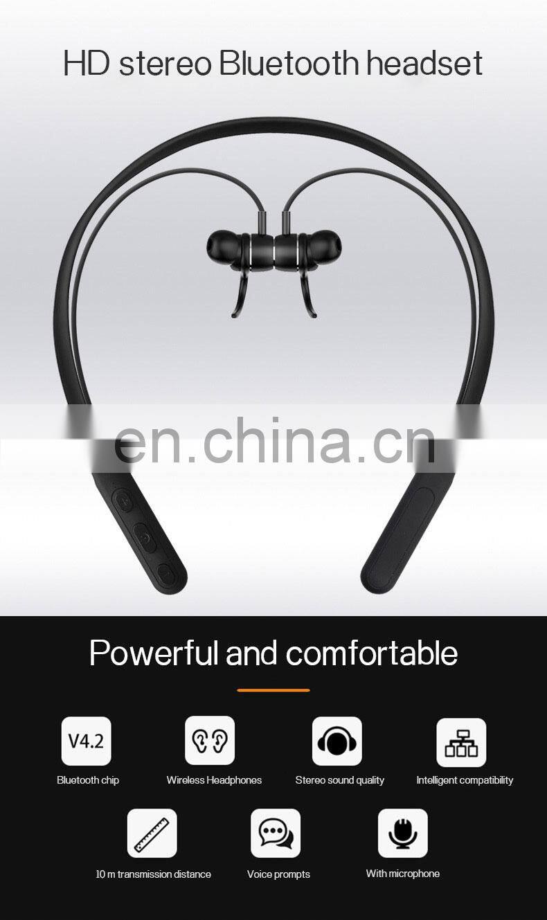 2020 New Sport Fitness Wireless Earbuds Gaming Headset Wireless Headphone Earphone Waterproof Bluetooth Neckband Headphones