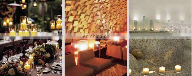 2020 IVORY Flame less 3 AAA BATTERY OPERATED LED WAX Pillar Flickering CANDLES SET