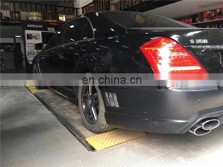 Good fitmen WD style body kit for Mercedes Benz old S CLASS w221 for 2006-2013 front bumper rear bumper side skirts
