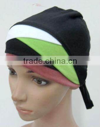 U088 Newest design colorful crossover islamic inner cap muslim underscarf