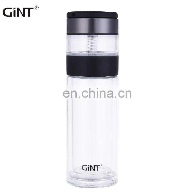 GINT 260ml High Quality Double Wall Glass Wholesale Insulated Water Bottle