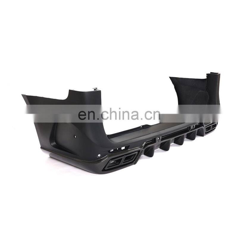 Modify Luxury V-Class W447 Dry Carbon Fiber Car Rear Bumper for Mercedes Benz V250 V260D Vito 2015-2019