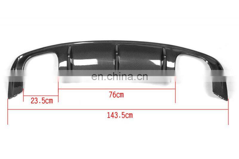 JCSportline Carbon Fiber S3 Rear Diffuser Lip for Audi A3 8V SLINE S3 Sedan 4-Door 14-16
