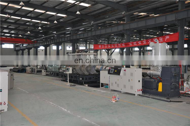 plastic hdpe pe double wall corrugated pipe extruder machine