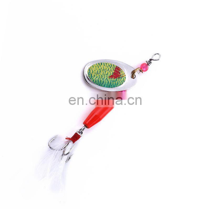 6pcs per set 6cm 8g Lifelike Bass Salmon Trout Fishing Spinners Kit