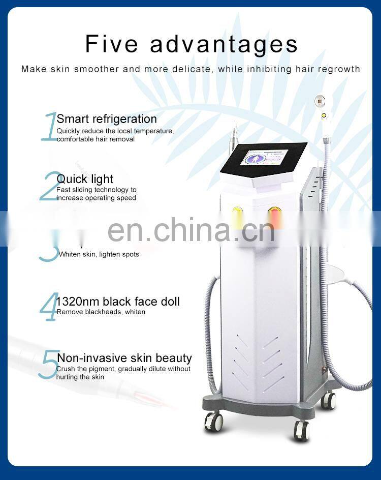 808 Diode Laser Hair Removal Device 755nm Picosecond Laser Skin Rejuvenation Tattoo Removal Black face doll Beauty Equipment