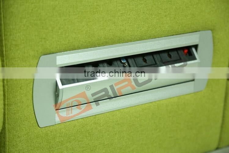 Latest Design Hall Sofa Set Portable Lap Top Outlet Hair Salon Furniture Modern Lobby Sofa Design With Socket