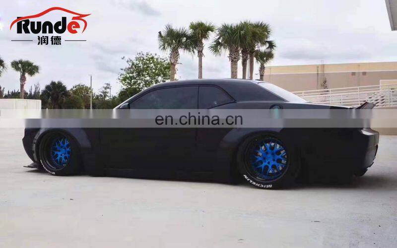 Runde Car Modification Challenger LB Style FRP Material Side Fender Flare Spoiler Wing Body Kit For Dodge Challenger