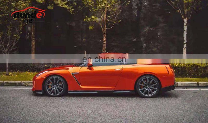 Runde Upgrade To 17+ GT-R PP Material Car Bumper Side Skirts Engine Hood Front Rear Lights Body Kit For Nissan GTR R35 2008+