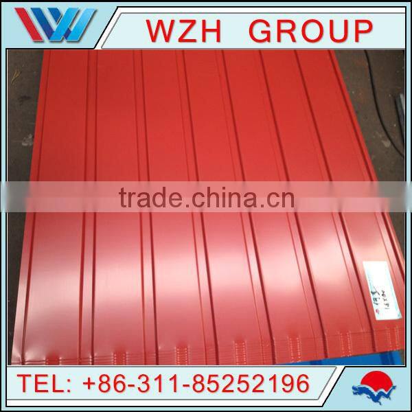 civilian tile/versatile roofing sheets/color coated corrugatec steel roof sheet