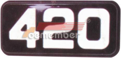 Truck Parts Emblem 20360284 20360286 for VOLVO FH12 FH16 truck body parts