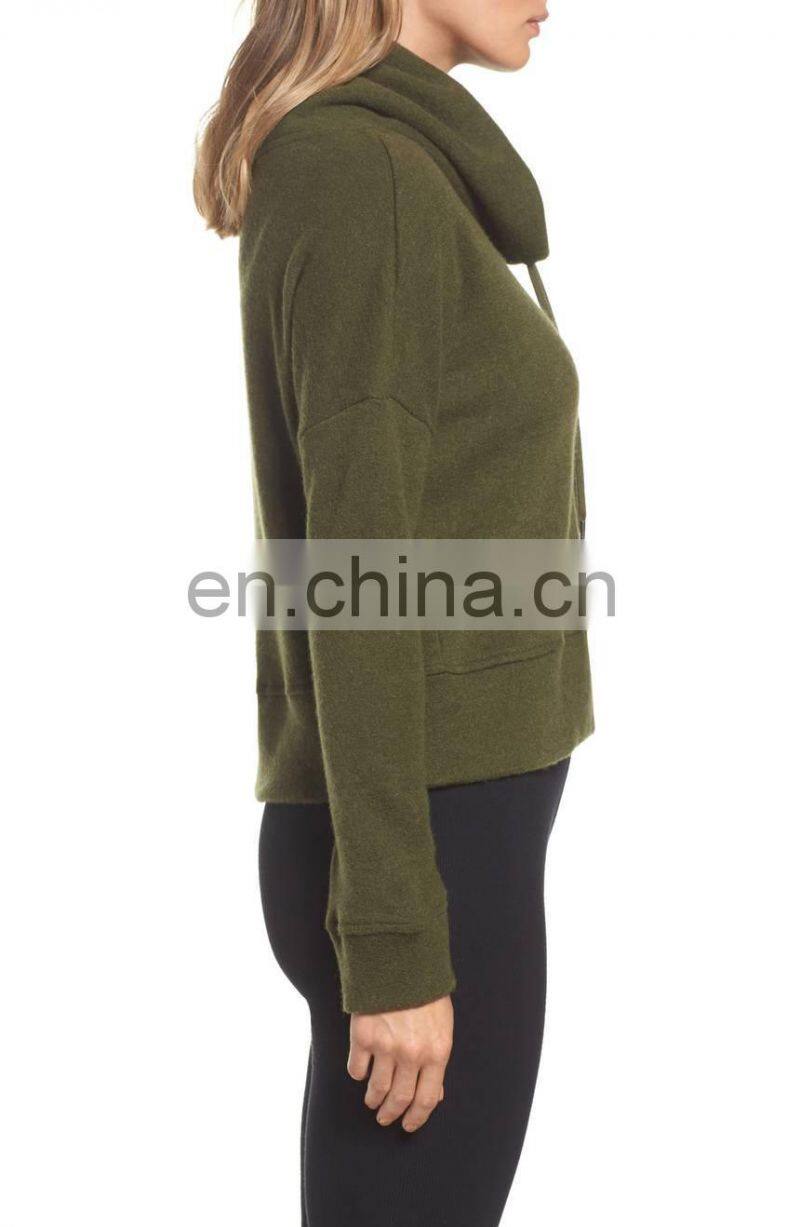 Latest Design Classic Fitted Hoodie Sweatshirts Cotton Fleece ladies hoodie custom hoodie