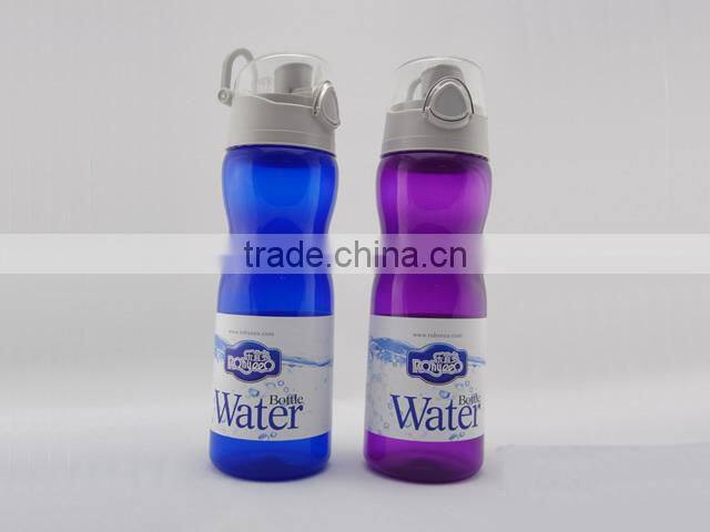 handle water bottle with screw top lid plastic