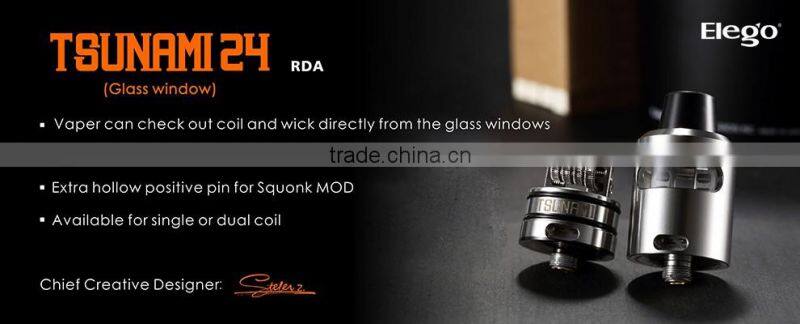 Factory Price Geekvape Tsunami 24 Tank, 100% Original Glass Tsunami 24 from Elego