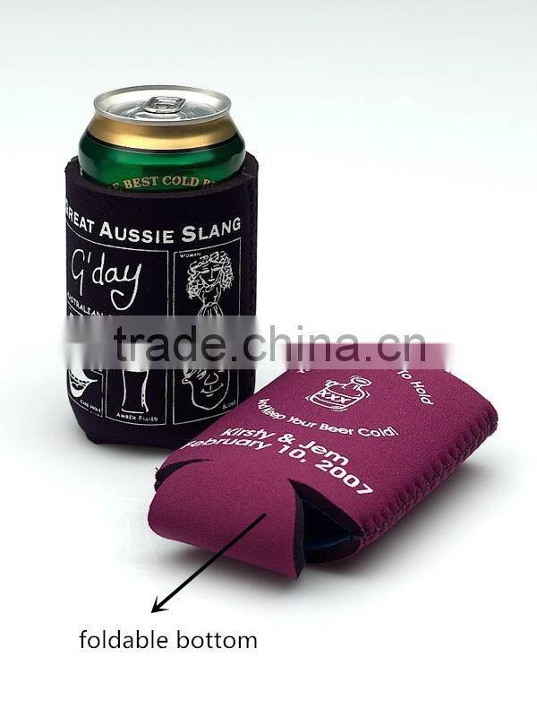 lovely design can cooler, foldable bottom, pub use for promotion