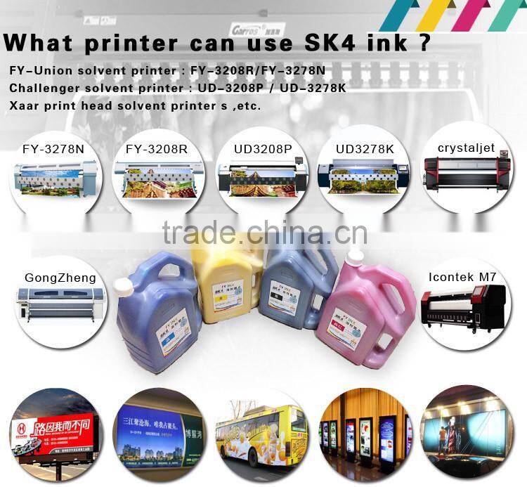 Garros Sk4 Solvent Ink For Digital Outdoor Advertising Printing