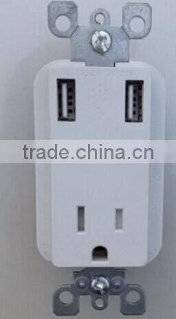 Socket with USB/receptacle with USB us