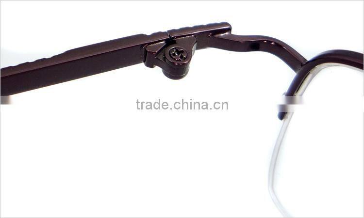 Half-rim half titauium mens 2014 new style glasses frames spectacle frames manufacturers