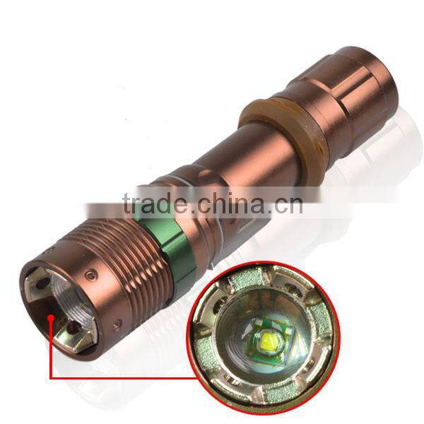 YT-1802B XPE LED Police Flashlight Torch 1101