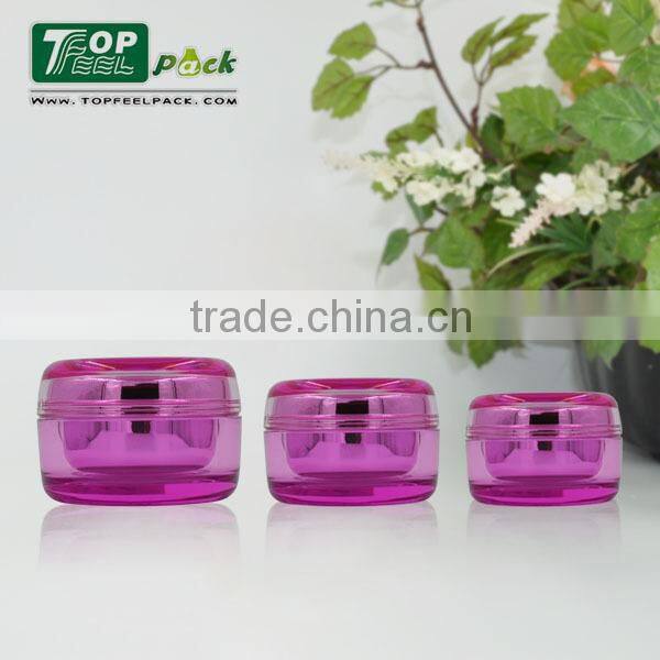 Acrylic plastic double wall plastic jars with lids for skincare 20g 30g 50g