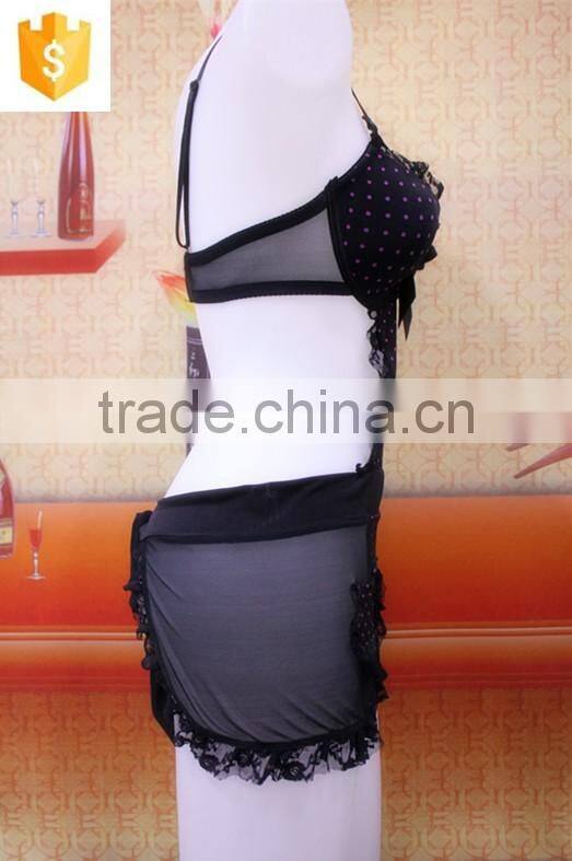 extreme hot sexy lingerie , stiff mesh fabric Ladies Sleepwear,baby doll fashion lace open transparent