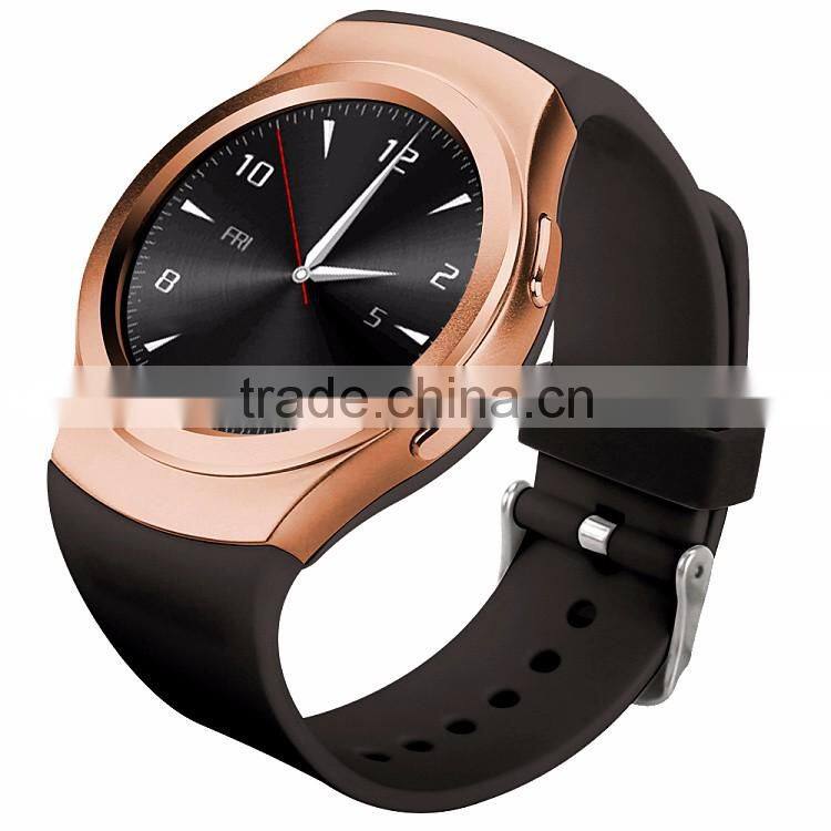 GSM smart phone watch with silicon brand touch display watch 2016