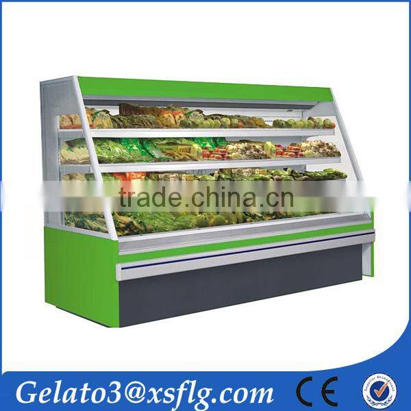 Supermarket used refrigerator open display case