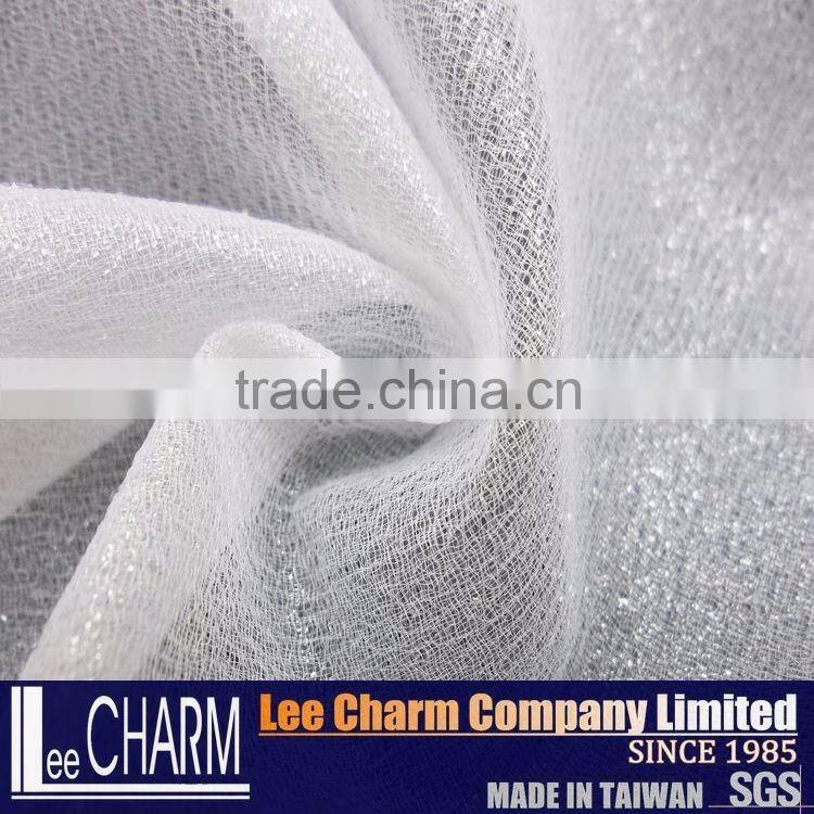 Ruffled Organza Printed Fabric