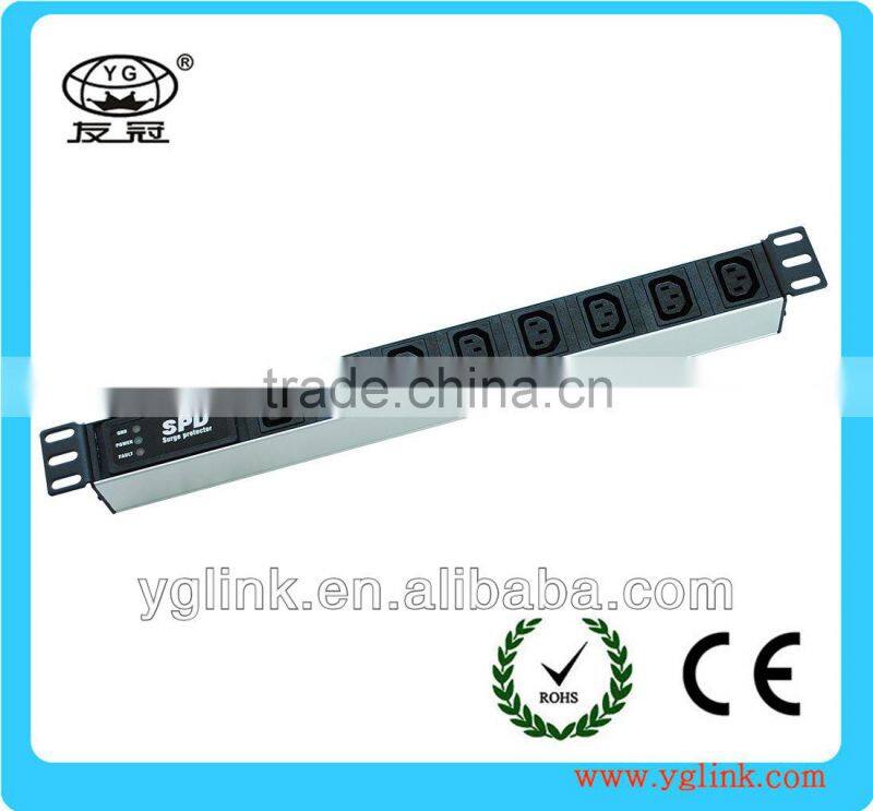 1U 19'' IEC 320 C19 type cabinet PDU