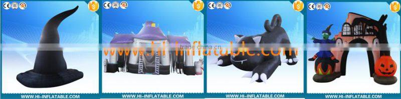 2015 hot selling halloween decoration inflatable halloween skull arch
