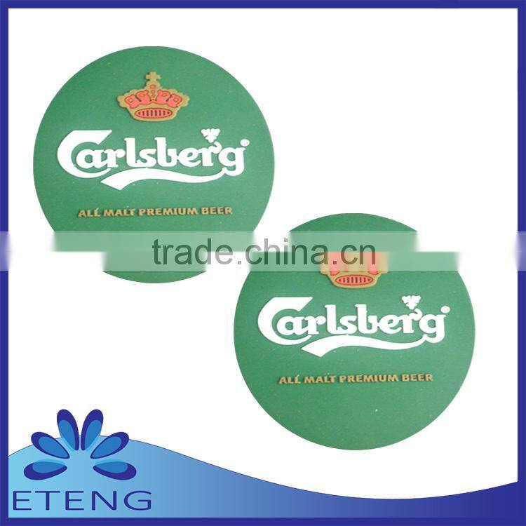 High Quality custom PVC rubber drink coasters For promotion item