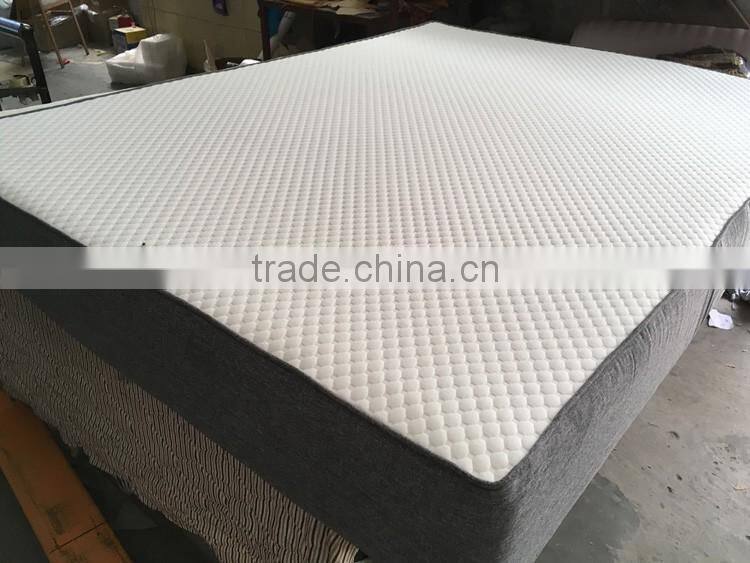 Anti bedsore gel memory foam latex mattress roll up in to a box