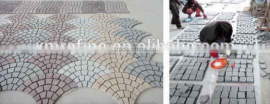 Flagstone mat mesh paving stone