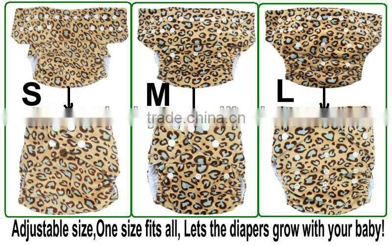 Minky Prints Baby Cloth Diapers Washable Diaper Nappies