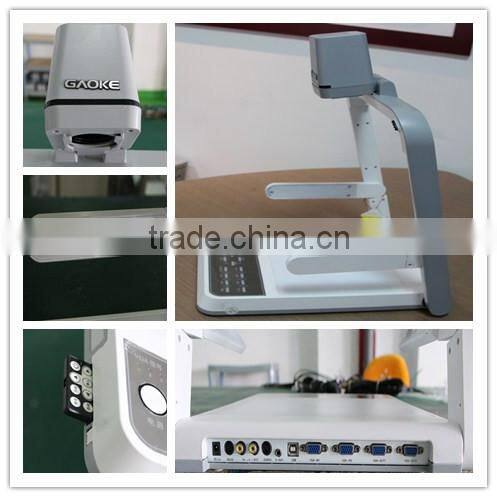 Gaoke High quality Newest document camera digital visualizer camera USB mini A3 scanner
