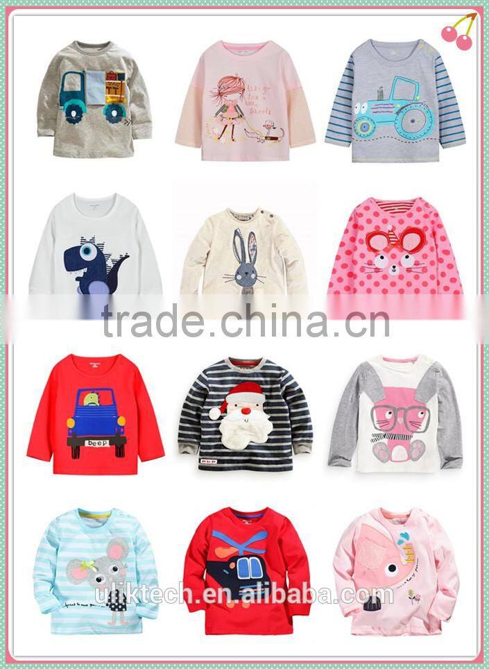 soldier printing picture stripe sleeve yellow color fall long sleeve clothes for kids