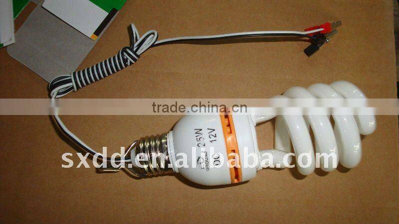DC 12V Half Spiral energy saving lamp