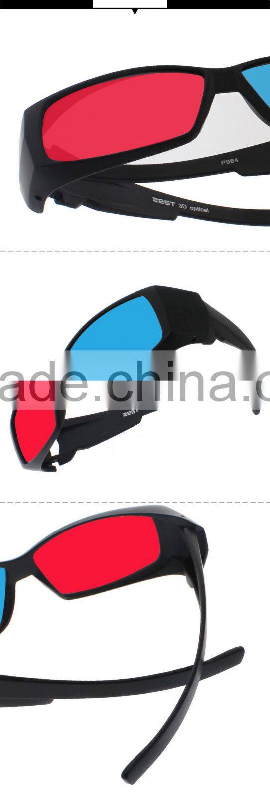 2016 High Quality 3d Glasses red blue 3d glasses wholesale 3d glasses